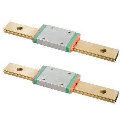 China 30mm To 1500mm Nano Titanium Rail Gold Plating Rail Sommth Factory KGT Linear Guide MGW7 MGW12 MGW15 MGW9 Quiet Block for sale