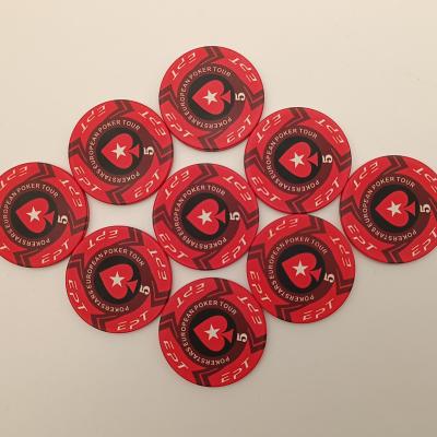 China 39mm Ceramic Ceramic Poker Chips For Games for sale