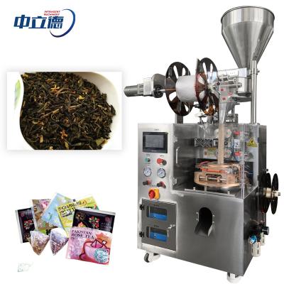 China Food Electronic Automatic Nylon Food Filling Sealing Small Pyramid Tea Bag Packing Machine for sale