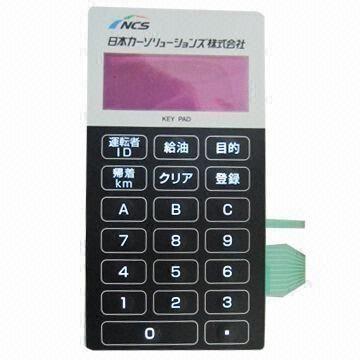 China UV printing Membrane Switch Panel Keypad with LED / LCD Windows , Silicone Keypad Membrane Switch for sale