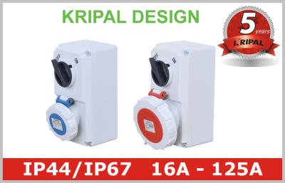 Κίνα IP67 Weatherproof Industrial Interlocked Switch Socket Outlet for Plug προς πώληση