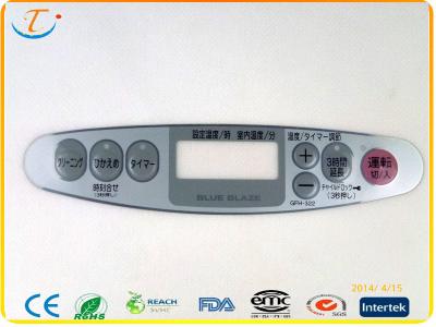 China Light Weight Waterproof Membrane switch PC Graphic Overlay With Clear Window for sale