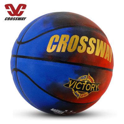 China Wear Resistance Custom Design Hygroscopic Leather Basket Ball Full Printing Process Hygroscopic Leather Laminated Basketball Ball PU Leather Basketball for sale