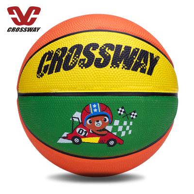 China Small Size 3 Flexible Sports Game Indoor Kids Rubber Basketball for sale