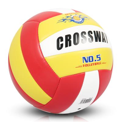 China High Quality Soft Touch Indoor Outdoor Official Size 5 PVC Volleyballs Training For 4 Person for sale