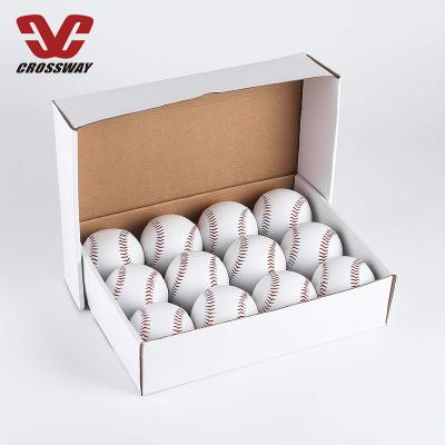 China Durable Custom Logo Official League Training Baseball Practice Ball Recreational Use Baseballs for sale