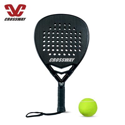 China 2021 Custom Carbon Fiber Logo Beach Tennis Paddle Racket Raqueta De 18k Racket Padel for sale