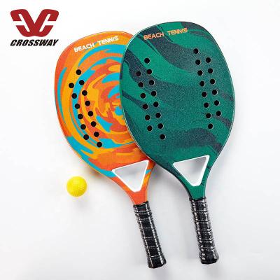 China Carbon Fiber Customized Design Your Own Durable 3k/12k/18k/kvelar padel racket shovel padel racket beach tennis racket custom for sale