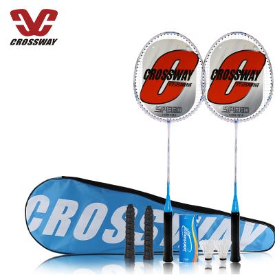 China Game Of Offensive And Defensive Alloy Iron Badminton Racket Sound Indoor Professional Racket For Senior for sale