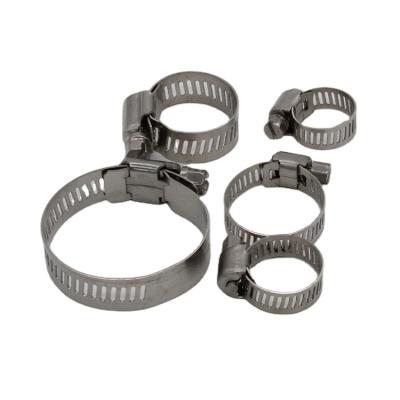 China Connecting Screw Tape Worm Drive 316 Clip Flexible Breeze American Kind's Pipe Clamp for sale