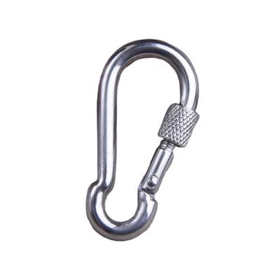 China Hot Selling Heavy Industry 5*50mm Aliot DIN5299 Good Quality D SHAPE 304 Stainless Steel Screw Snap Hook for sale