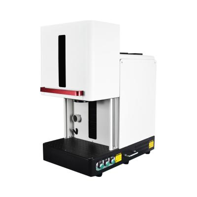 China Automated Loading Hot sale Mini Safe Closed Portable Fiber Laser Marking Machine 20W 30W MAX Enclosed Lazer Metal Engraving Machine for sale