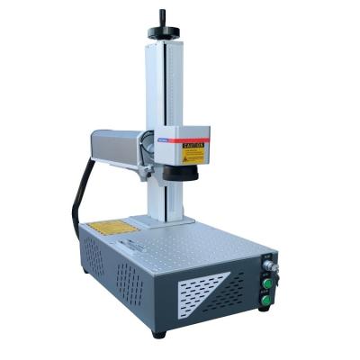 China Deep marking Laser Engraving Machine Red Lights Galvo Scanner Align System Desktop All In One Optical Fiber Laser Marking Machine for sale