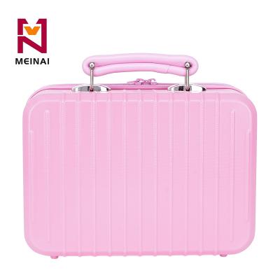 China Large Capacity Candy Color Cosmetic Case Companion Mini Hard Shell Suitcase For Travel for sale