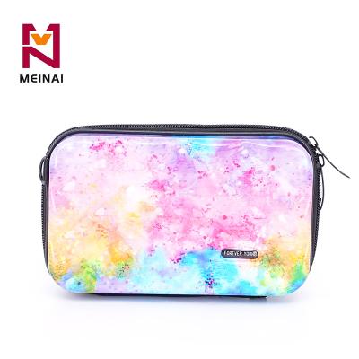 China Small Large Capacity ABS PC One Shoulder Cross-body Cosmetic Bags 7 Inch Women Cosmetic Case Young Girls Handbags for sale