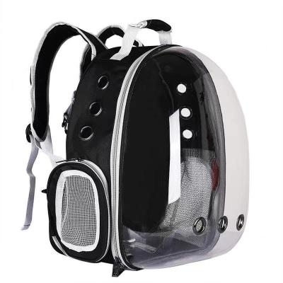 China Popular cat viable transparent bag space capsule pet bag breathe two-shouldered cat puppy backpack wholesale manufacturers for sale