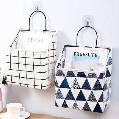 China Contemporary Wall Mounted, Cotton and Canvas Hanging Bag Storage Organizers Hanging Storage Bag Organization for sale