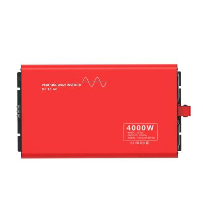 China 3000w 4000w Pure Sine Wave Power Inverter DC 12V 24V 48V to AC 110V 220v 230V 456*303*147mm Car Plug Inverter Adapter Power Converter for sale