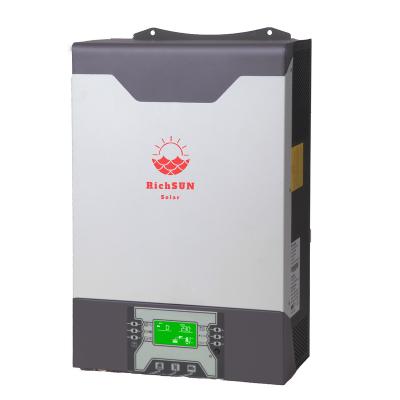 China Gro Watt Inverter Solar Grid 5KW 6KW 8KW Pure Sine Wave Inverter 230Vac 80A MPPT 120A Controller 456*303*147mm for sale