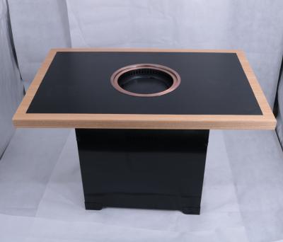 China Modern high quality Chinese commercial restaurant barbecue smokeless dining table for sale