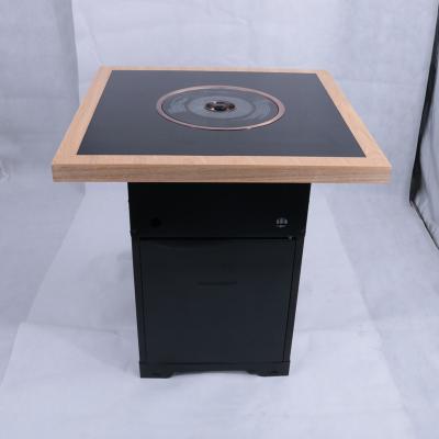 China Modern Luxury Korean Furniture Dining Barbeque Grill Integre Smokeless Table for sale