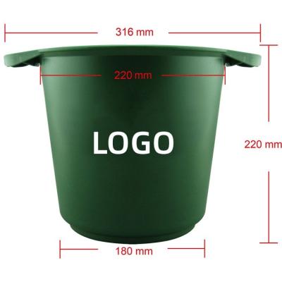 China Customized LOGO Indoor Bar KTV Ice Bucket High Quality Plastic Sustainable Use for sale