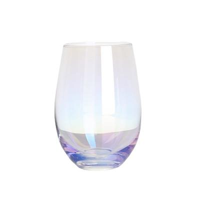 China 12oz-16oz Sustainable Unbreakable Outdoor Unbreakable Plastic Stemless Drink Cups Stemless Wine Glass for sale