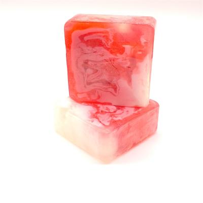 China Harmony Fruit Soap Bath Soap OEM Style Milk Solid Characteristic Transparent Handmade Base Shape Type Colored Fruity Soap for sale