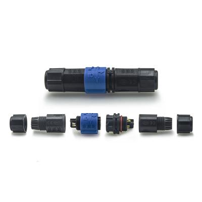 China Waterproof Power Connectors M20 Assembly Wire To Cable Socket IP67 For Outdoor LED for sale