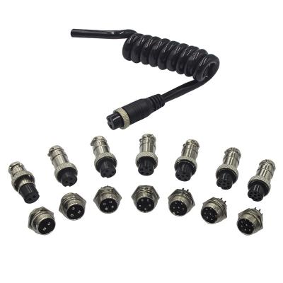 China M12 M16 Metal Aviation Connectors Circular Connector Male Female Waterproof Plug for sale