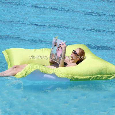 China Visi Durable Outdoor Floating Resistance Swimming Pool Water Beanbag Cover Adult Size for sale