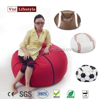 China Fashion Football, Basketball, And Cheap Soccer Ball Shape Sports Bean Bag Chair Cover Factory for sale