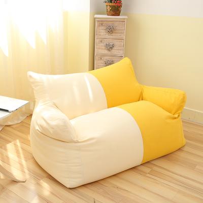 China New Double Color Couples Sofa Bed Indoor Furniture Floor Bean Bag Chair Cover Bean Bag Chair Sofa Dropshipping for sale