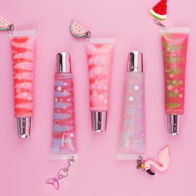 China Kids Lip Gloss With Cute Keychain for sale