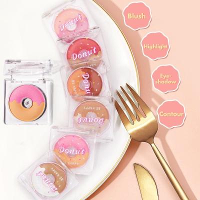 China Exquisite Donut Eyeshadow Palette 4.2g Matte Powder Eyeshadow BSCI Certified for sale