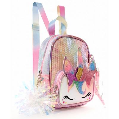 China Unicorn Backpack Pretend Makeup Play Set Kids Makeup Kit For Girls BSCI Certified for sale