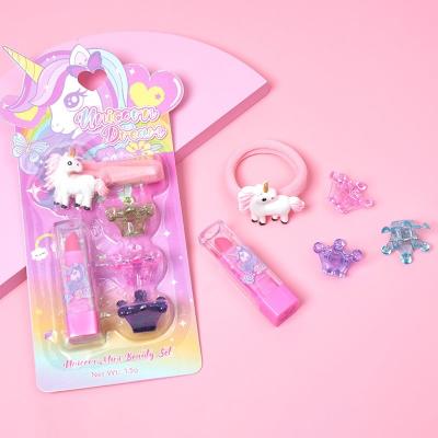 China Charming Makeup Essentials Set For Kids Cute Pretend Play Cosmetic Kit for sale