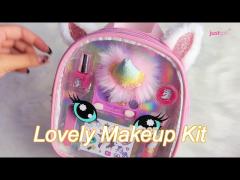 Pink Furry Plastic Pretend Makeup Set