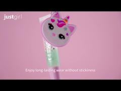 Shimmering Essence Lip Gloss for Kids Layered Lip Gloss with Keychain