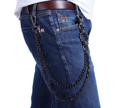 China New punk hiphop metal skull wallet chain pants chain for pants, hot sale chain pants pants men for sale