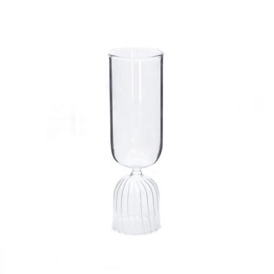 China Eggnog Clear Glass Ice Cream Cup Viable Dessert Glass Cup for sale