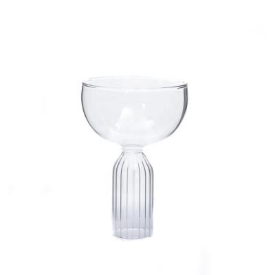 China Viable Glass Juice Cup Dessert Ice Cream Milkshake Bowl / Stylish Cocktail Glasses for sale