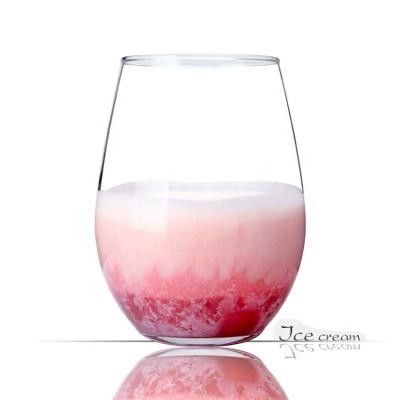 China Modern Custom Tumbler Water Glass Cup Logo Crystal Glassware Egg Shape Drinking for sale