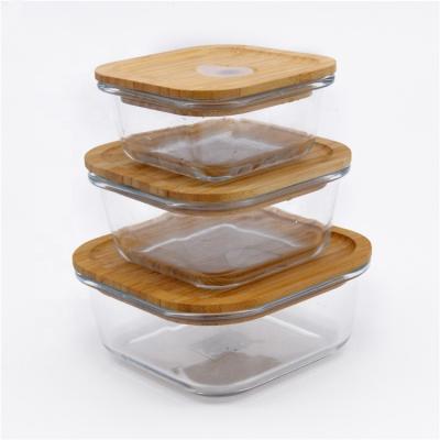 China Heat Resistant Storage Feature Glass Food Use Preservation Freshness Stored Airtight Locked Airtight for sale