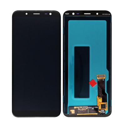 China Replace damaged original OEM full view LCD panel touch digitizer display screen of phone parts China factory mobile phone assembly for display at samsung a6 2018 lcd for sale