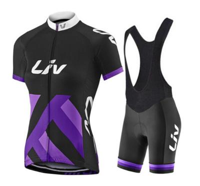 China Breathable New Fashion Lady Bike Short Sleeve Cycling Top Jersey Wear for sale