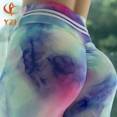 China Antibacterial custom OEM ODM logo sublimation sportswear ladies fitness wear printed gym leggings woman for sale