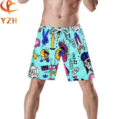 China Hot Selling Men's Breathable Swimwear Printed Beach Wear Surf Trunks for sale