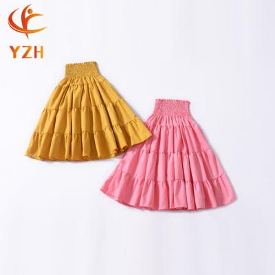 China 2018 Anti-wrinkle babies dresses empty girls pleated skirt cotton kids skirts no top girls pleated skirt for sale