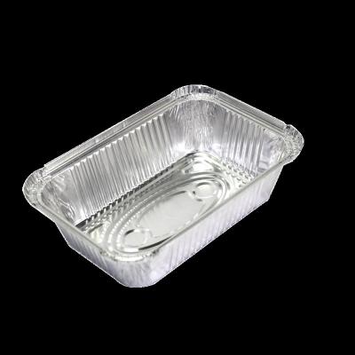 China Eco - Friendly Food Grade Rectangle Aluminum Foil Serving Tray for sale